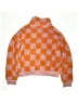 Art Class 100% Recycled Polyester Argyle Orange Track Jacket Size 14 - 16 - photo 2