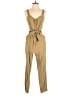 Nine West Solid Tan Jumpsuit Size S - photo 1