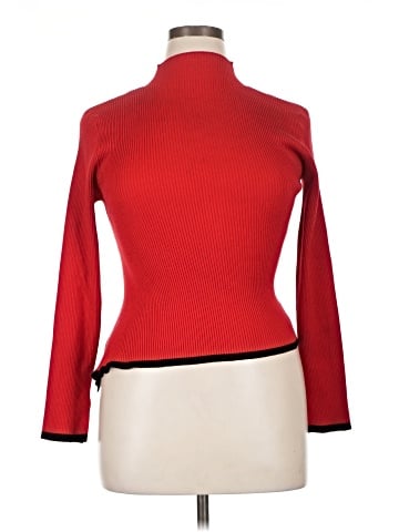 Knit Mix Turtleneck Sweater (view 1)