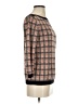 Ann Taylor Factory 100% Cotton Plaid Brown Pullover Sweater Size S - photo 4