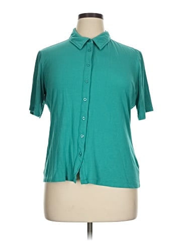 Worthington Short Sleeve Blouse (view 1)