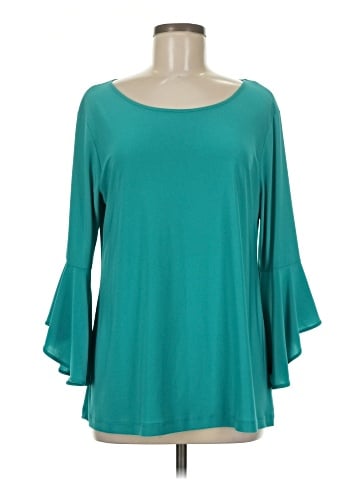 Women With Control 3/4 Sleeve Top (view 1)