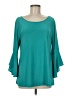 Women With Control Teal 3/4 Sleeve Top Size M (petite) - photo 1