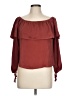 Vestique 100% Polyester Burgundy 3/4 Sleeve Blouse Size L - photo 1