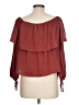 Vestique 100% Polyester Burgundy 3/4 Sleeve Blouse Size L - photo 2