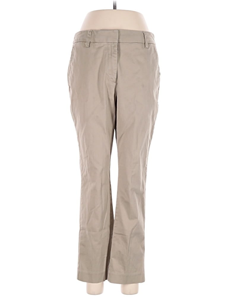 Pre-owned Lands' End Khaki Pant In Tan