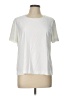 Dialogue Solid Ivory Short Sleeve T-Shirt Size L - photo 1