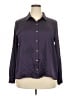 Bold Elements 100% Polyester Purple Long Sleeve Blouse Size XXL - photo 1