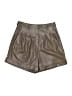H&M 100% Polyester Metallic Brown Shorts Size 4 - photo 1