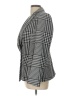 White House Black Market Houndstooth Gray Blazer Size 12 - photo 5