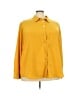 Karl Lagerfeld Paris 100% Polyester Solid Yellow 3/4 Sleeve Blouse Size 3X - photo 1