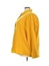 Karl Lagerfeld Paris 100% Polyester Solid Yellow 3/4 Sleeve Blouse Size 3X - photo 5