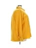 Karl Lagerfeld Paris 100% Polyester Solid Yellow 3/4 Sleeve Blouse Size 3X - photo 4