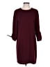 CeCe 100% Polyester Solid Burgundy Casual Dress Size 6 - photo 1