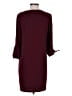 CeCe 100% Polyester Solid Burgundy Casual Dress Size 6 - photo 2