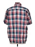 L.L.Bean Plaid Red Short Sleeve Button-Down Shirt Size L - photo 2