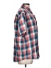 L.L.Bean Plaid Red Short Sleeve Button-Down Shirt Size L - photo 4