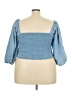 Forever 21 Plus Blue 3/4 Sleeve Blouse Size 3X - photo 2
