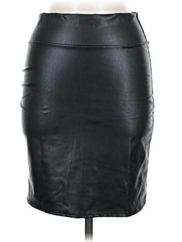 Sweet Faux Leather Skirt (view 1)