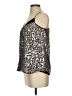 Aqua 100% Polyester Silver Sleeveless Blouse Size S - photo 5