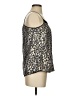 Aqua 100% Polyester Silver Sleeveless Blouse Size S - photo 4