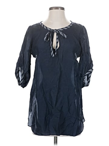 Sunner 3/4 Sleeve Silk Top (view 1)