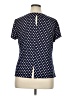 Halogen Polka Dots Blue Short Sleeve Top Size XL - photo 2