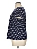 Halogen Polka Dots Blue Short Sleeve Top Size XL - photo 5