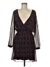 Express Outlet 100% Polyester Print Black Cocktail Dress Size M - photo 1