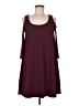 Mudd Solid Burgundy Casual Dress Size M - photo 1