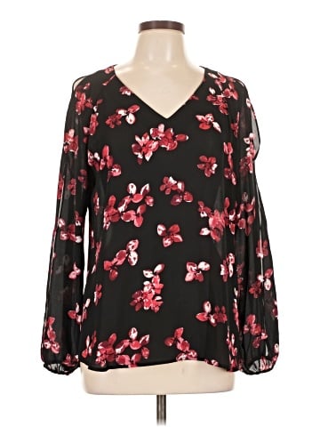 Roz & Ali Long Sleeve Blouse (view 1)