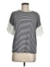 Downeast Stripes Black Short Sleeve Top Size M - photo 1