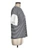 Downeast Stripes Black Short Sleeve Top Size M - photo 4