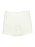 Caslon 100% Cotton Solid Ivory Shorts Size 12 - photo 2