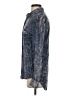 byCORPUS 100% Rayon Paisley Blue Long Sleeve Button-Down Shirt Size XS - photo 5