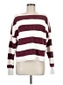 By Together 100% Cotton Stripes Burgundy Pullover Sweater Size S - photo 1