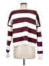 By Together 100% Cotton Stripes Burgundy Pullover Sweater Size S - photo 2