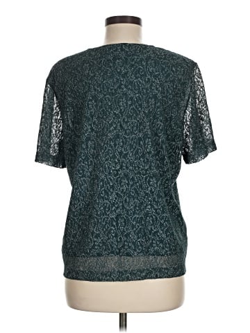Susan Graver Short Sleeve Blouse (view 2)