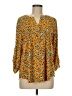 NY Collection Orange 3/4 Sleeve Blouse Size M - photo 1