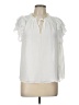 1.State 100% Polyester Ivory Short Sleeve Blouse Size L - photo 1