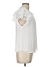 1.State 100% Polyester Ivory Short Sleeve Blouse Size L - photo 4