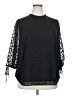 Papermoon 100% Polyester Black 3/4 Sleeve Blouse Size 2X - photo 1