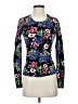 Talbots Floral Black Pullover Sweater Size XS - photo 1