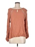 Shilla Brown Long Sleeve Blouse Size M - photo 1