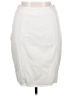 White House Black Market Solid Ivory Casual Skirt Size 14 - photo 1