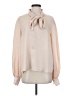 Aura 100% Polyester Ivory Long Sleeve Blouse Size S - photo 1