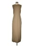 Open Edit Solid Tan Casual Dress Size S - photo 2