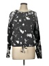 Love Charm Floral Black Sweatshirt Size L - photo 1
