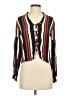Tularosa Stripes Orange Long Sleeve Blouse Size XS - photo 1
