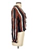 Tularosa Stripes Orange Long Sleeve Blouse Size XS - photo 4